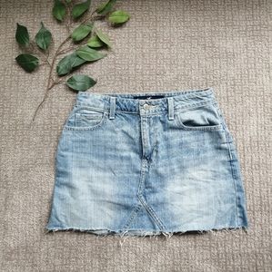 Denim mini skirt